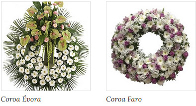 coroas flores lx serviços funerarios évora faro